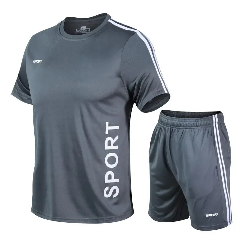 Men's Polyester Quick-Dry Athletic Outfit
