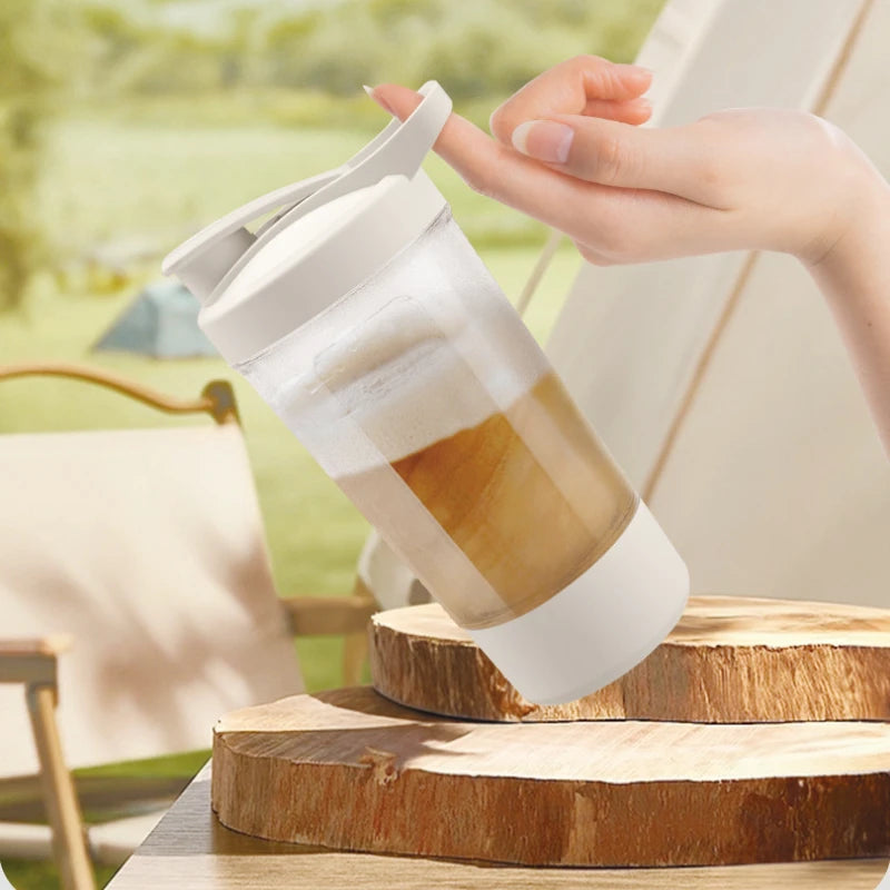 Portable Self-Stirring Shaker for Protein Shakes