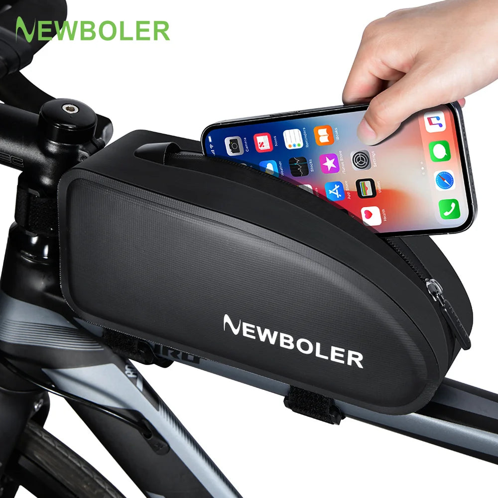 NEWBOLER Bicycle Bag Waterproof Cycling Top Front Tube Frame Bag 