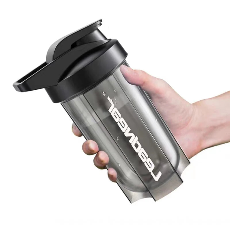 Portable Fitness Shaker Bottle with 500ml Capacity