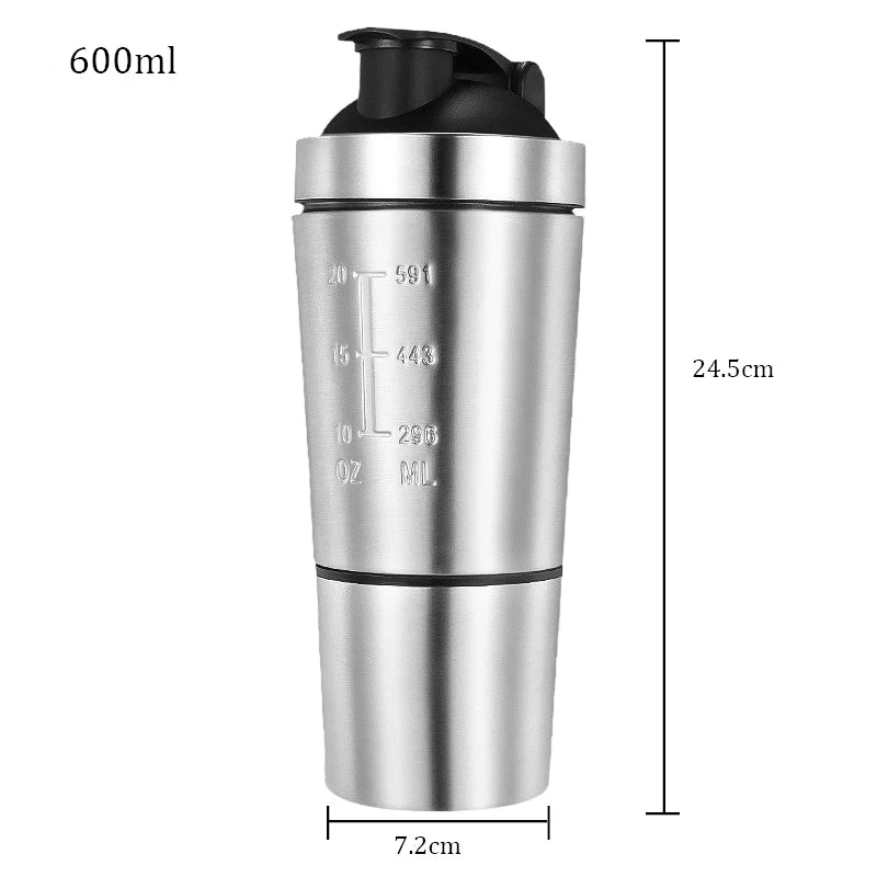 Insulated Protein Shaker with Detachable Inner Layer