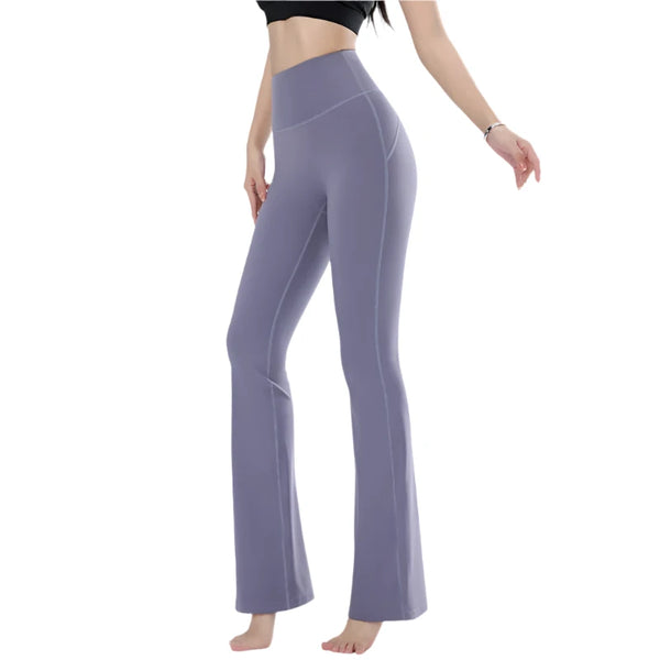 Slim-Fit Yoga Leggings with Wide-Leg Style
