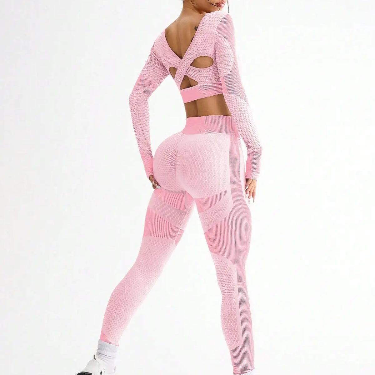 Women's 2-Piece Seamless Yoga Suit: Breathable Fitness Set