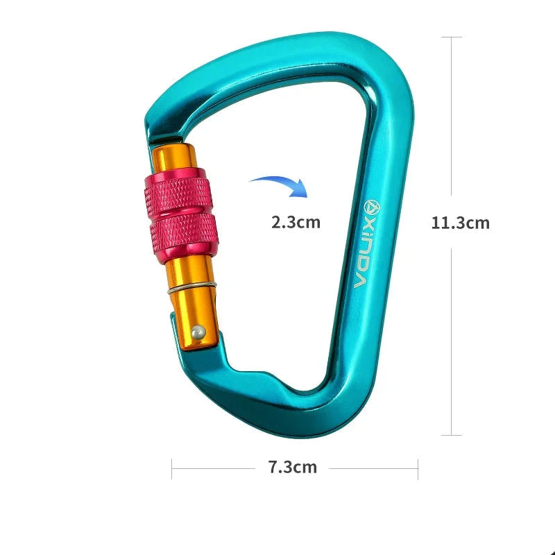High-Strength Aluminum Carabiner: Perfect for Outdoor EnthusiastsSafety Accessories24 Hour Sport