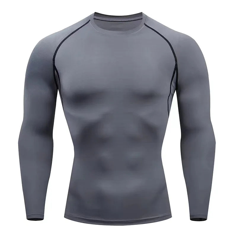 Long-Sleeve Fitness T-Shirt for Men