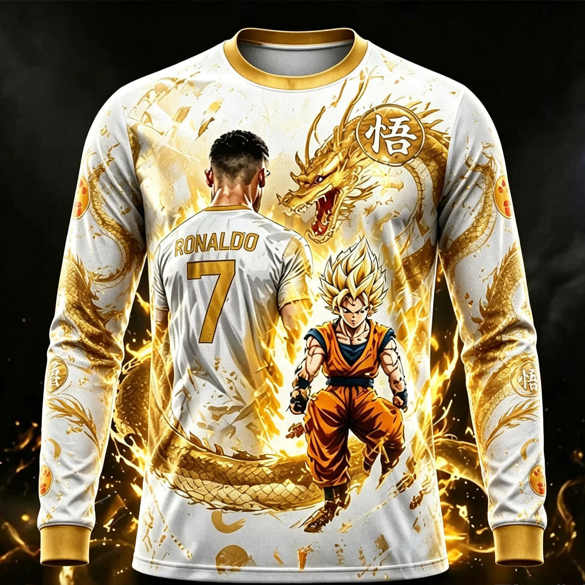 Children's Dragon Ball & Ronaldo Short & T-Shirt Summer Set