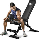 FLYBIRD Weight Bench Adjustable Strength Training 