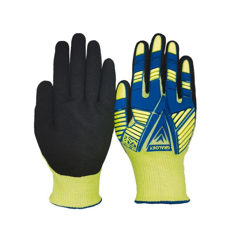 Fortified Defense: Shock-Resistant Work Gloves