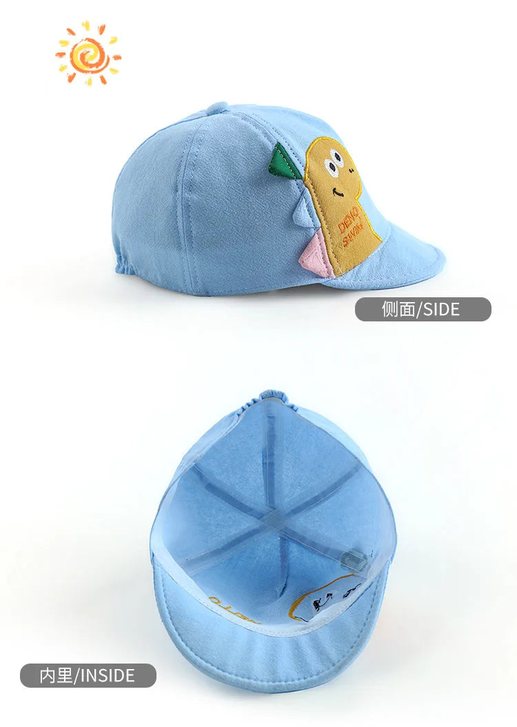 Cartoon Dino Baby Baseball Caps