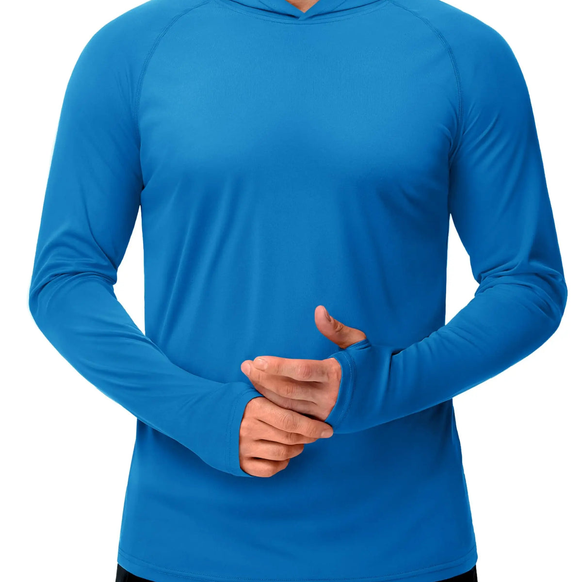 Men’s Long Sleeve Sun Protection Hoodie with UV-Proof