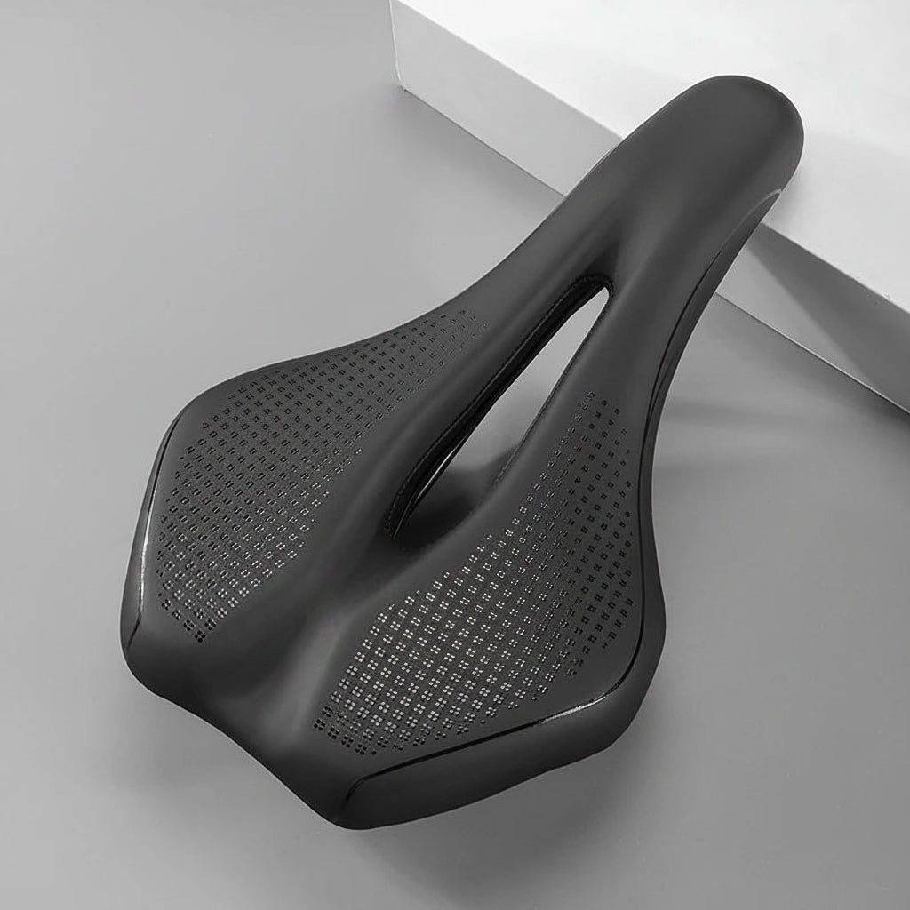 Hollow Road Bike Seat: Wear-Resistant Leather Saddle