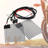 12V Universal Heated Grips  Motorcycle Electric Heating Handle Kit Refit Hand Set Electric Heating Insert Handlebar Pad Warmers 24 Hour Sport