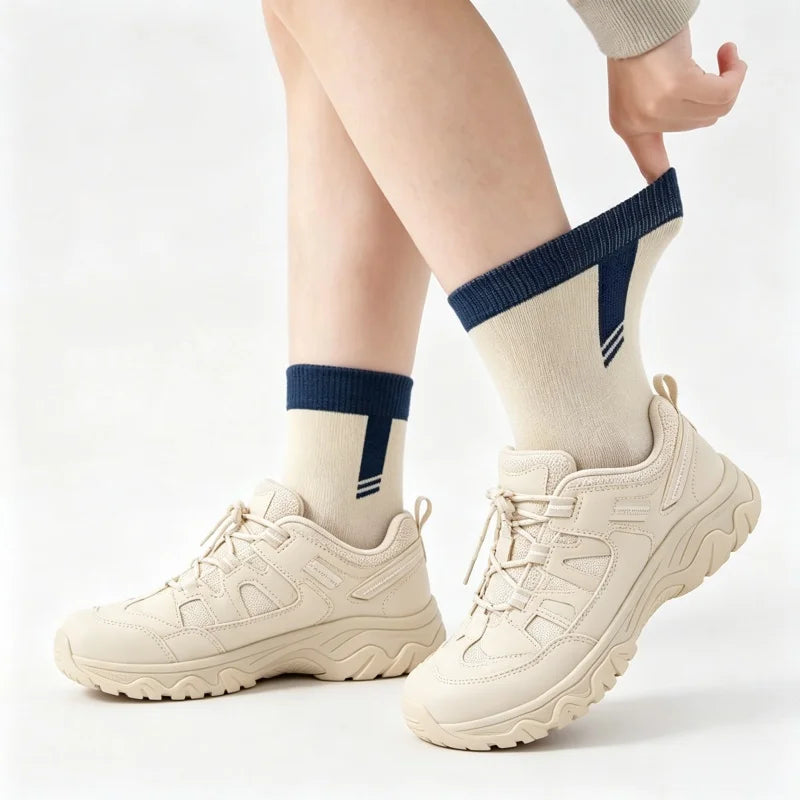 5-Pack Boys' Cotton Football & Striped Socks