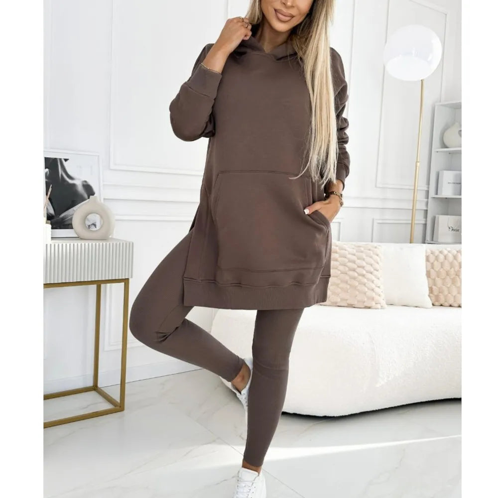 Perfect Winter Outfit: Hoodie and Leggings Set