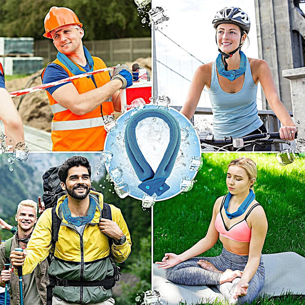 3-Pcs Ice Polymer Cooling Neck Wraps for Sports