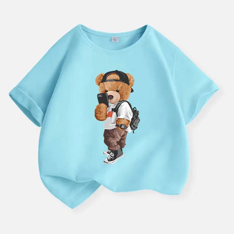 Summer Cool Bear T-Shirt for Kids & Toddlers