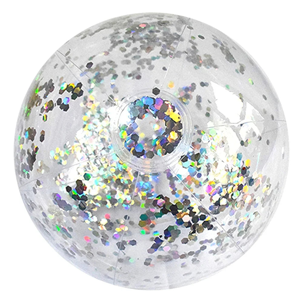 40/60cm Inflatable Glitter Beach Ball Perfect for Summer Pool Parties!pools & water activities24 Hour Sport