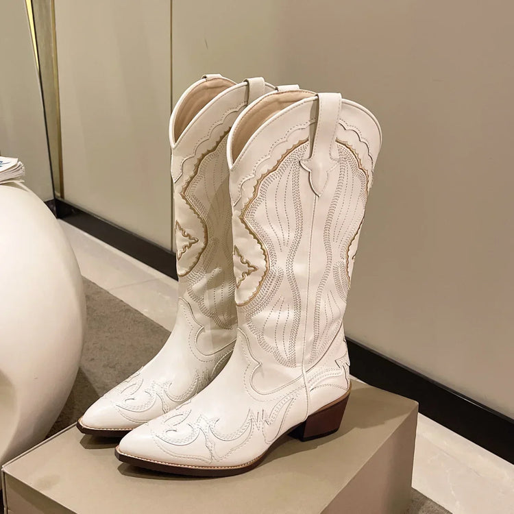 Step Out in Style: Embroidered Western BootsWomen's Boots24 Hour Sport