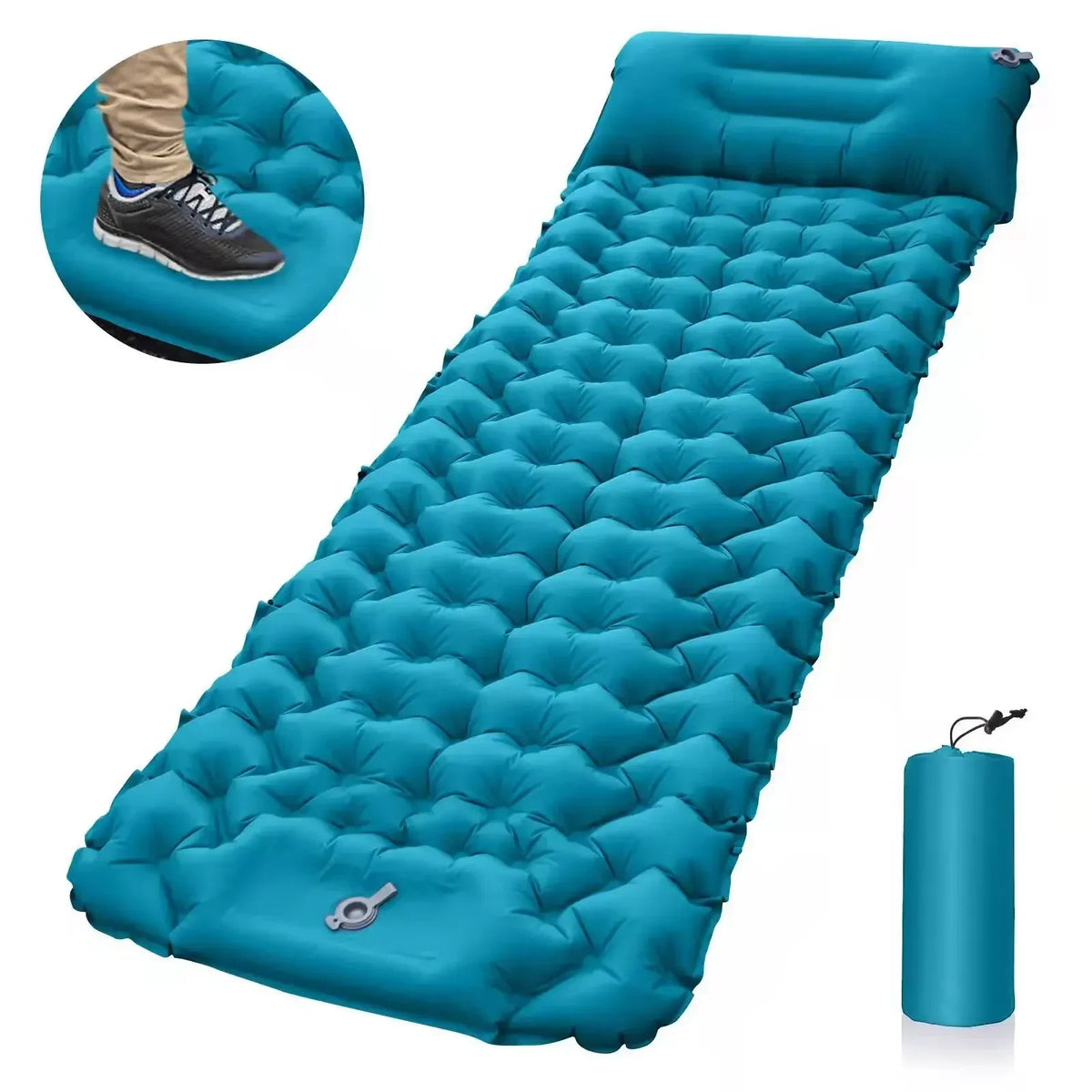 Sleeping Pad Camping Inflatable Mattress with Pillows