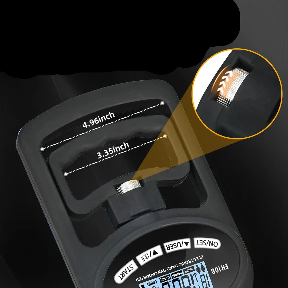 Precision Hand Grip Tester: 265lbs/120kg, USB, LCD