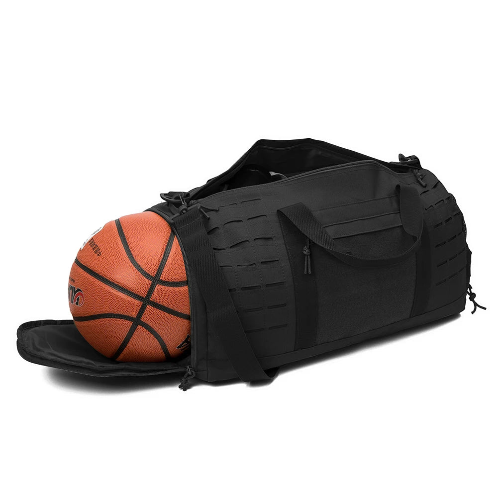 Tactical Fitness & Travel Bag with Shoe Compartment