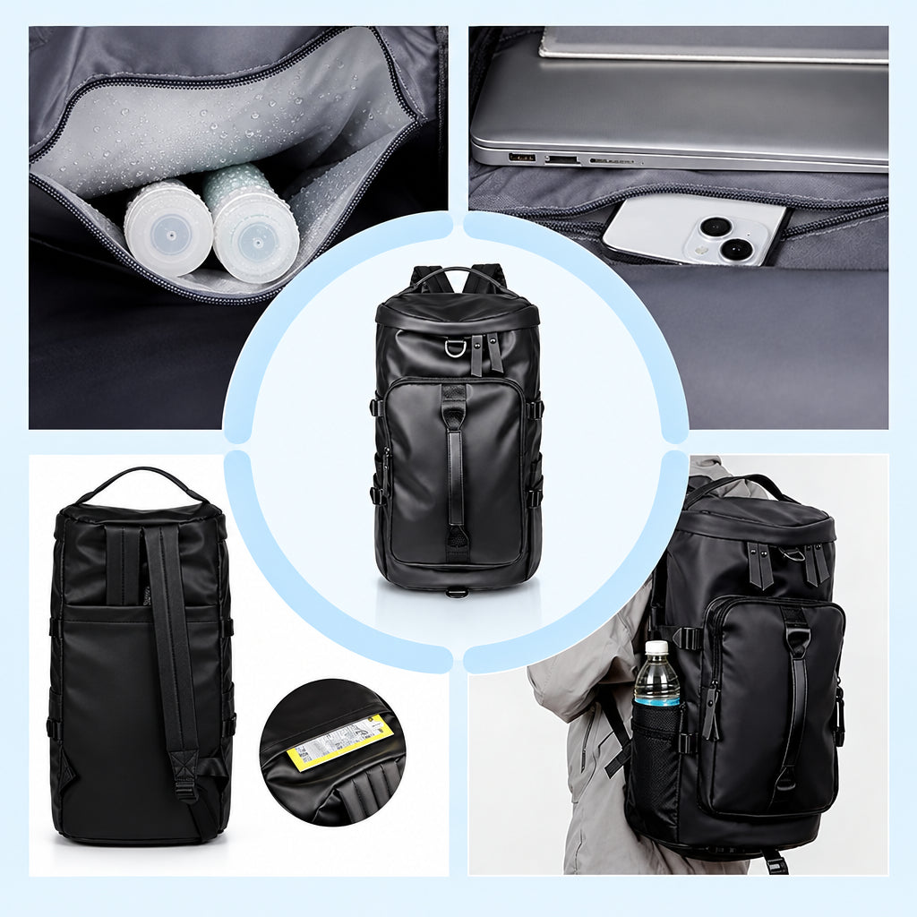 Convertible Travel Rucksack & Gym Tote Waterproof & Durable