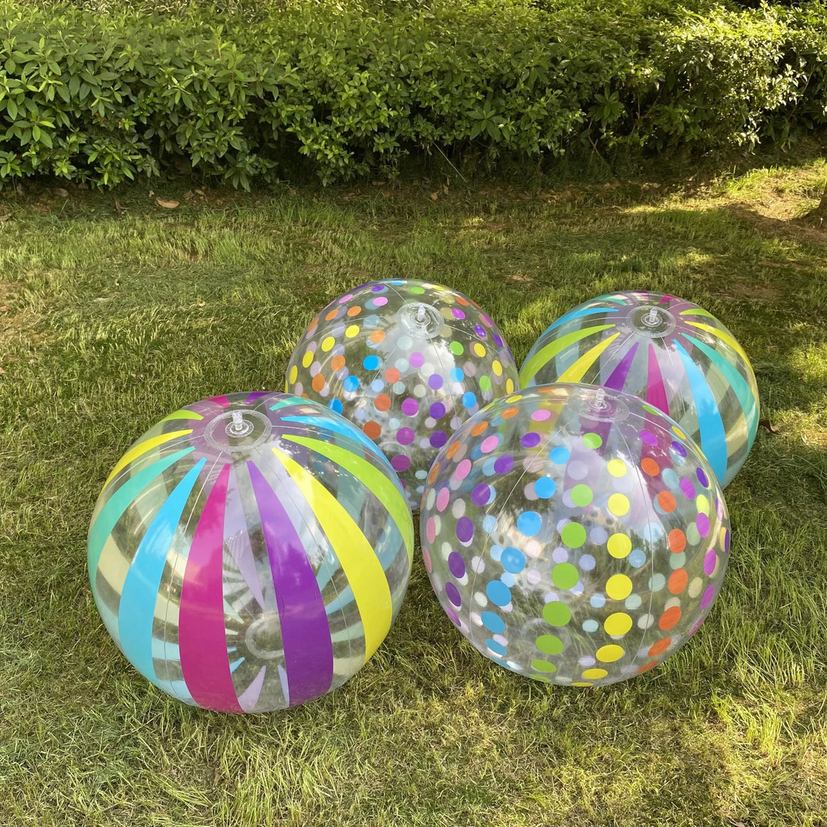 Summer Pool Fun with Inflatable Beach Balls