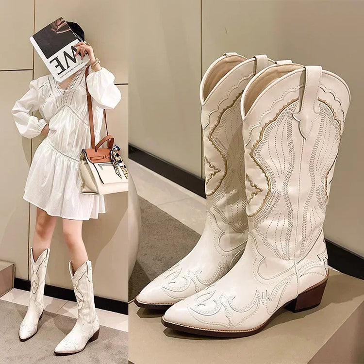 Step Out in Style: Embroidered Western BootsWomen's Boots24 Hour Sport