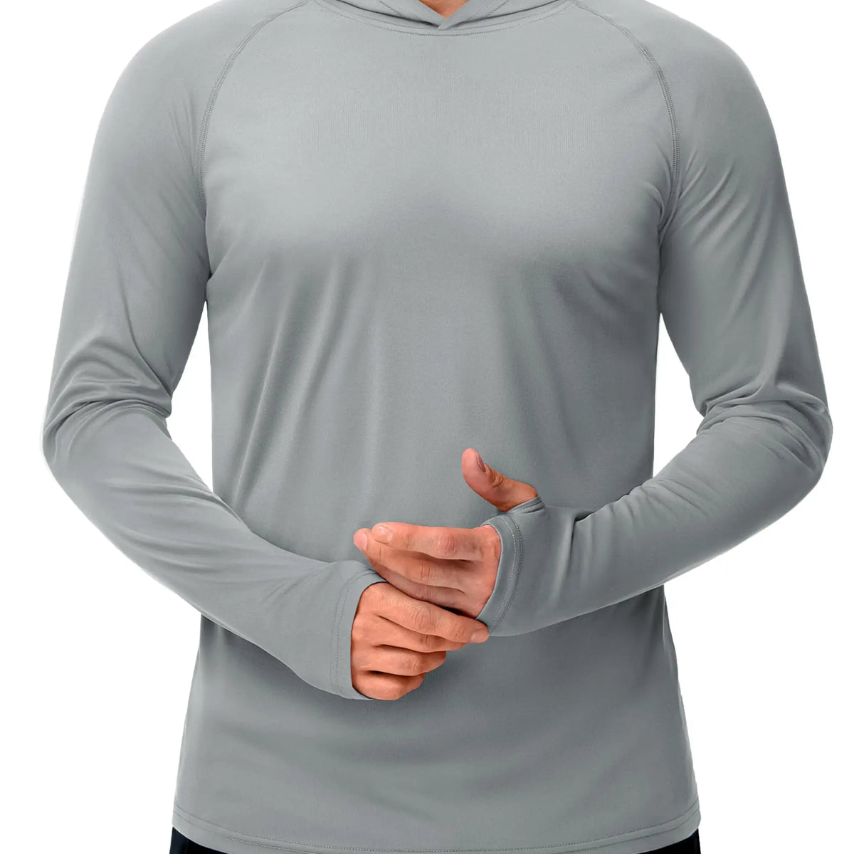 Men’s Long Sleeve Sun Protection Hoodie with UV-Proof