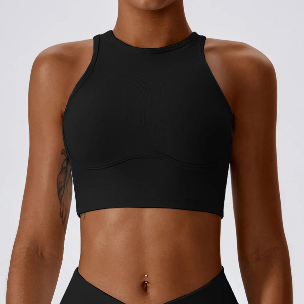 Women's Gathered Push-Up Fitness Top