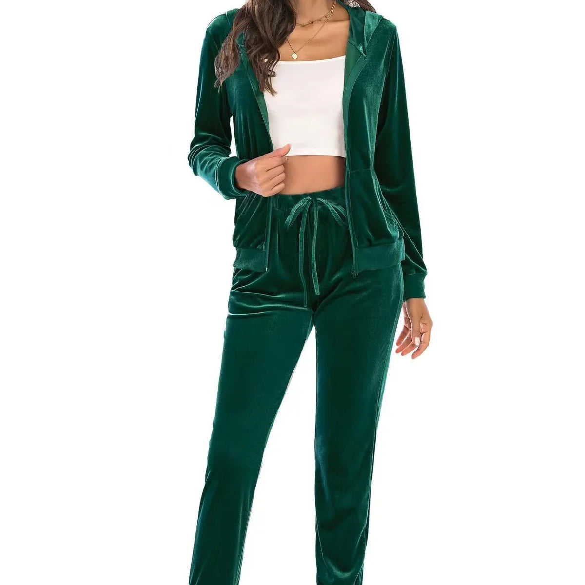 Perfect for Fall Women's 2-Piece Velvet Set