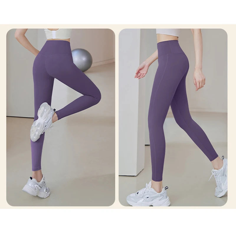 High-Waisted Ribbed Yoga Pants