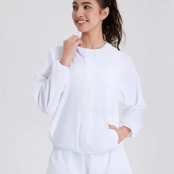 Women's Anti-UV Running Jacket - UPF50+ Quick Dry Hoodiewomen's outfits24 Hour Sport