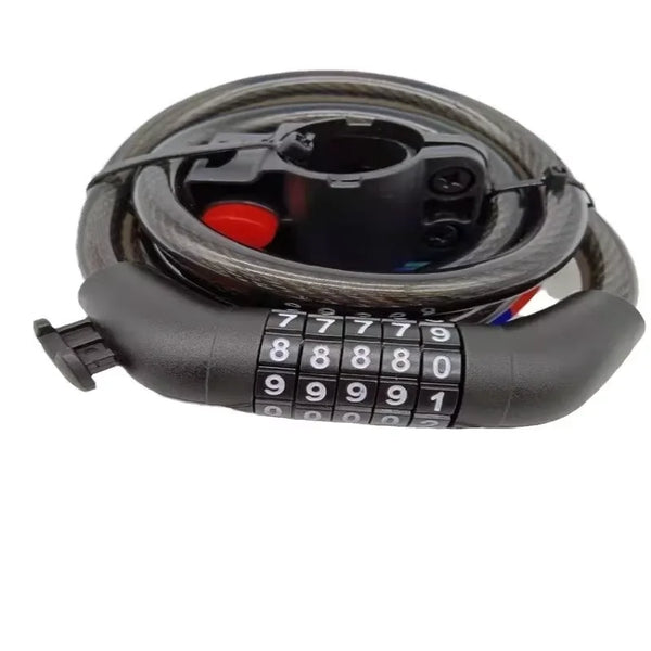 5-Digit Combination Bike Lock Anti-Theft Steel Cable