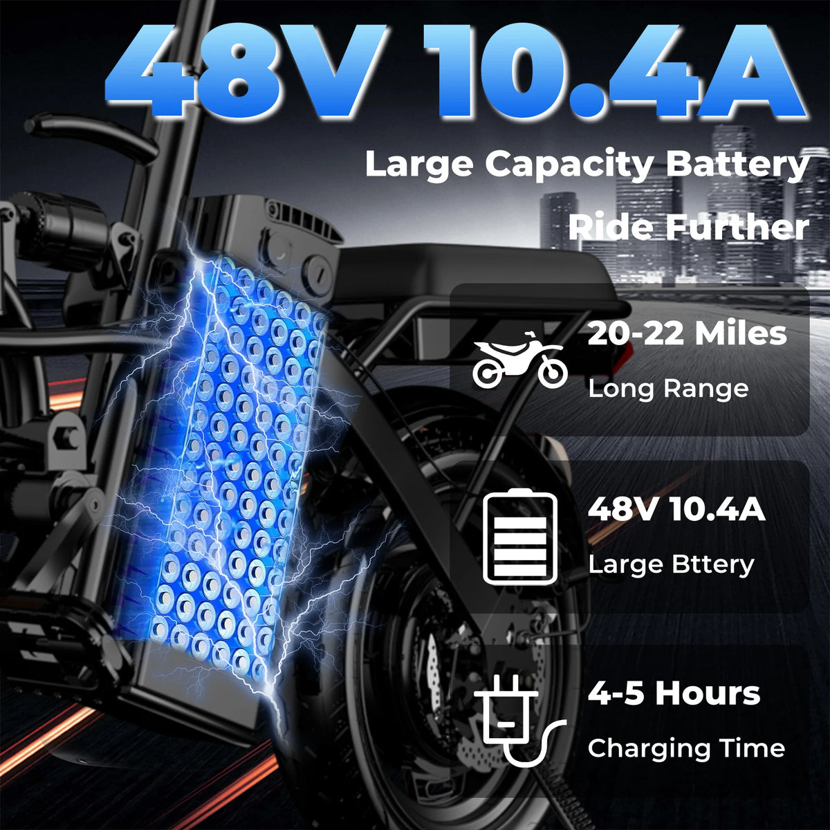 Folding Adult Electric Bike Smooth Ride & Removable Battery
