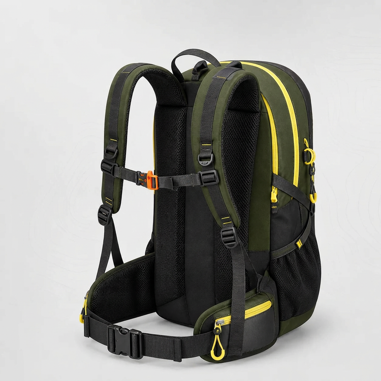Backpack rear view without labels