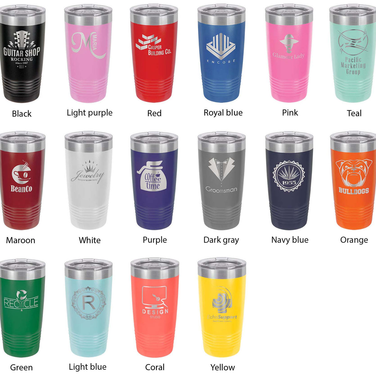 Beaver Lake Map Tumbler Travel Mug Insulated Laser Engraved Coffee Cup Arkansas 20 oz