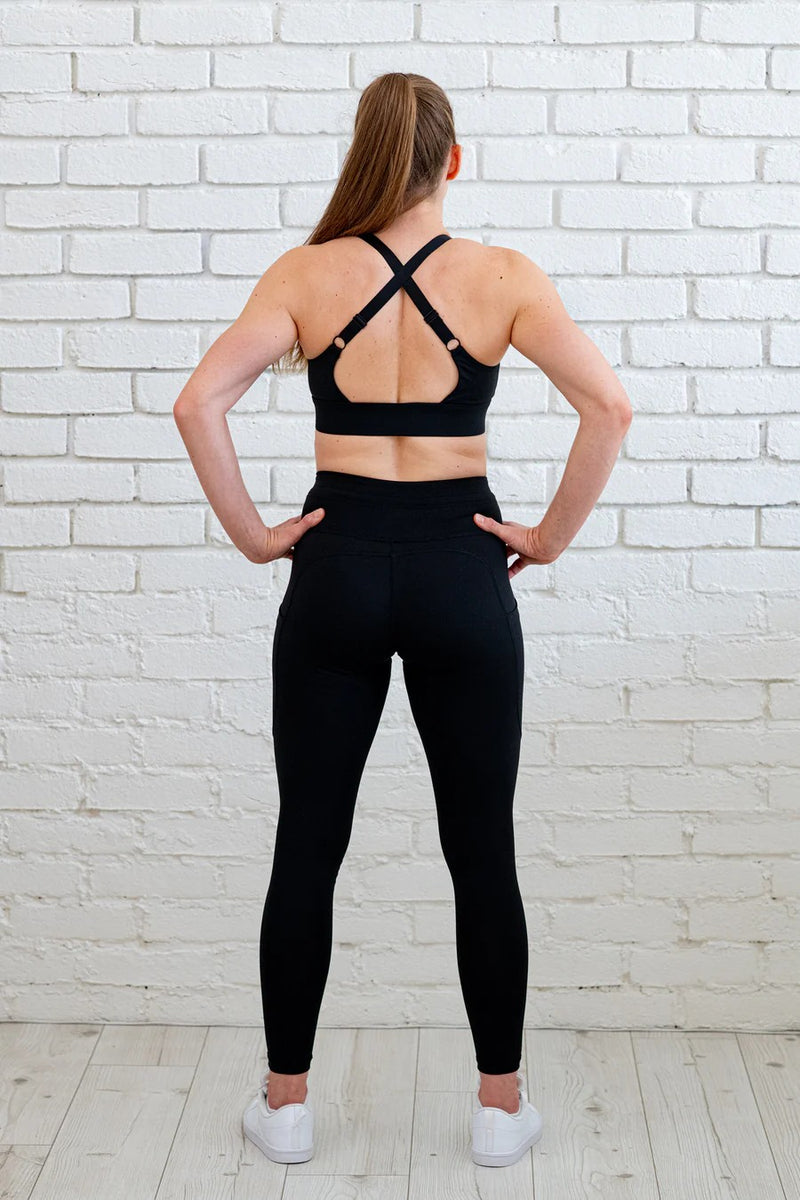 Sports Bra 'Zipper Heaven' Black